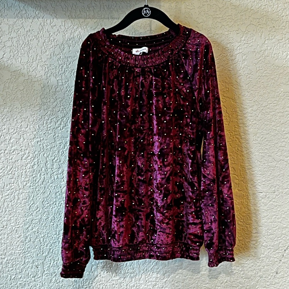Ella Moss Girls Dressy Studded Top NWT
